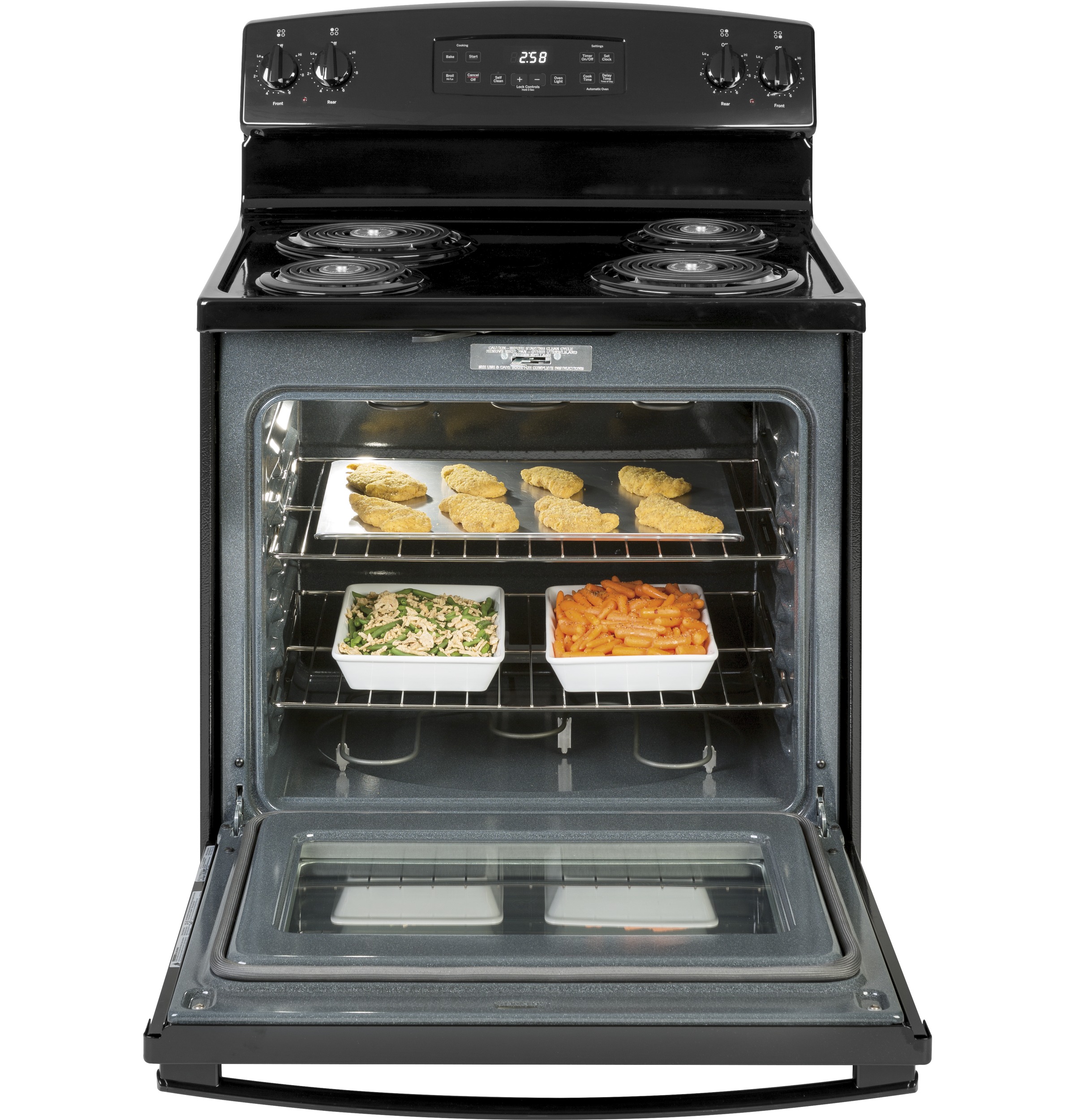 30" FreeStanding SelfClean Electric Range JB258DMBB by General