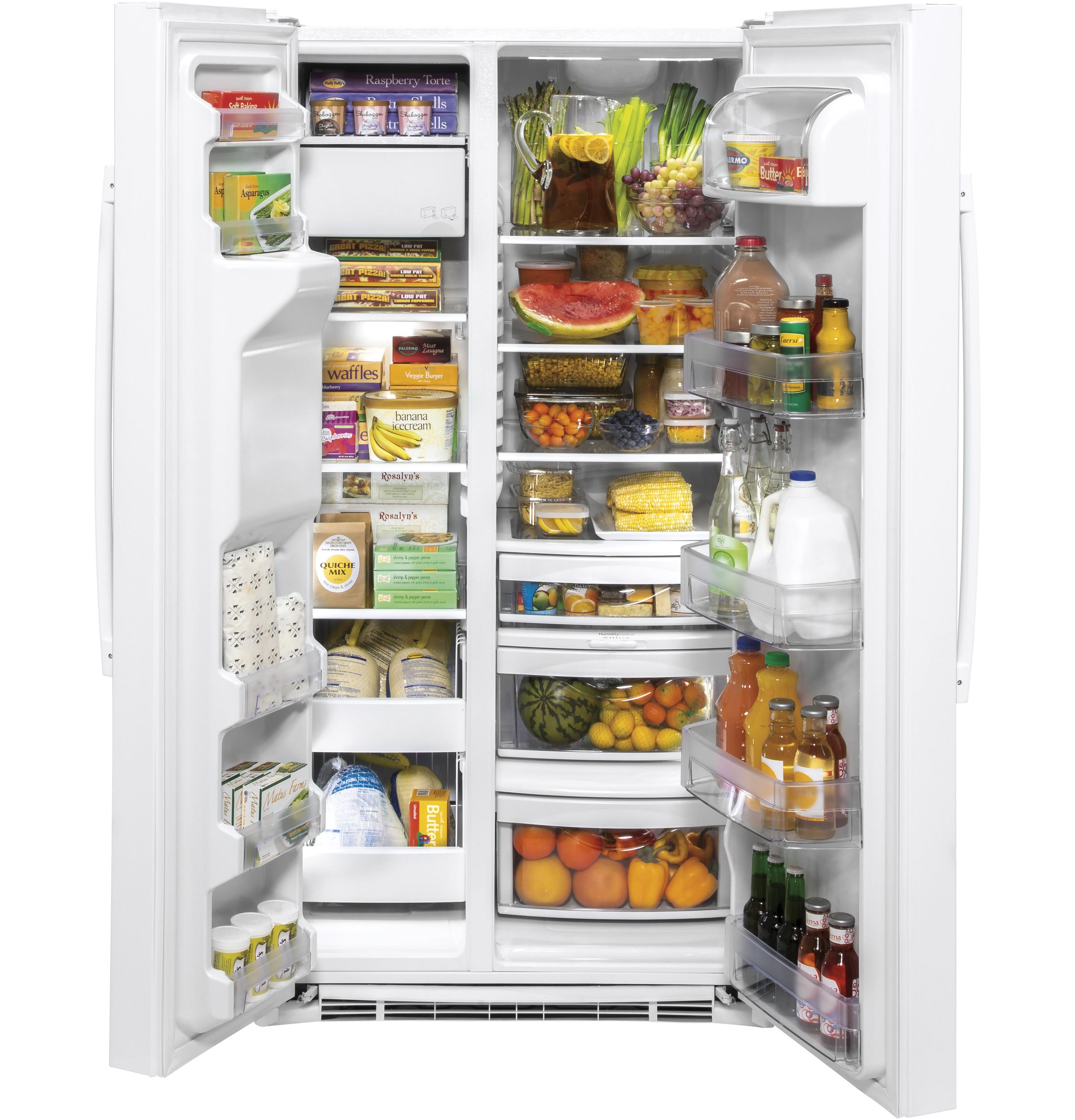 25.1 Cu. Ft. SideBySide Refrigerator GSS25IGNWW by General Electric
