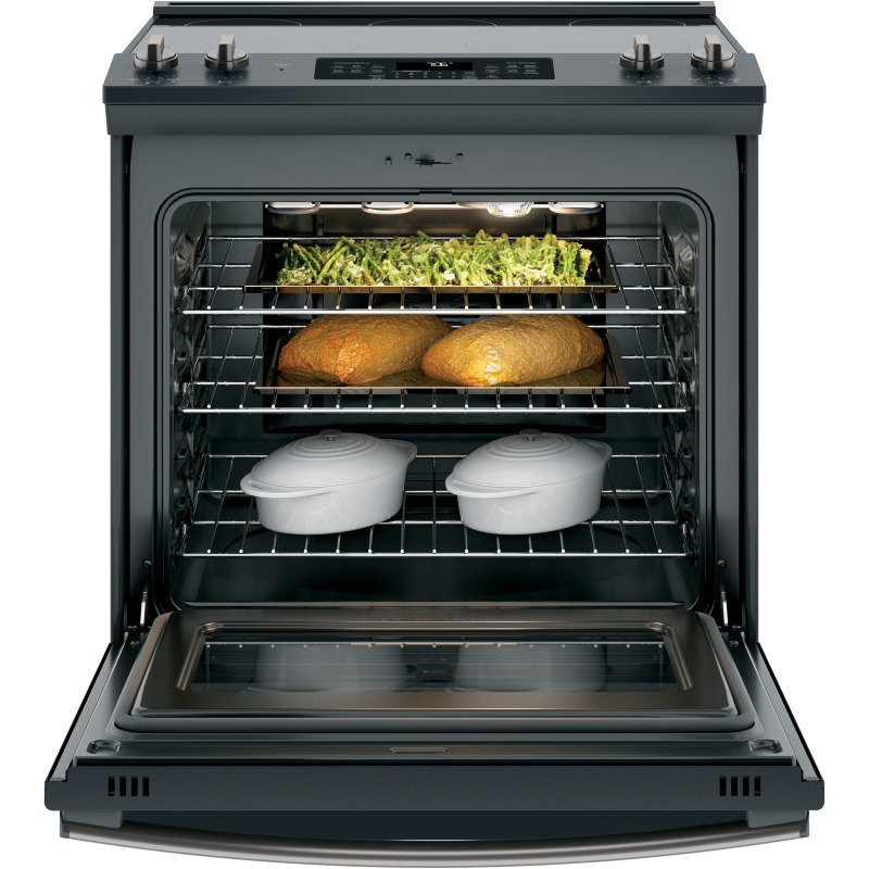 30" SlideIn Electric Convection Range JS760FLDS by General Electric at