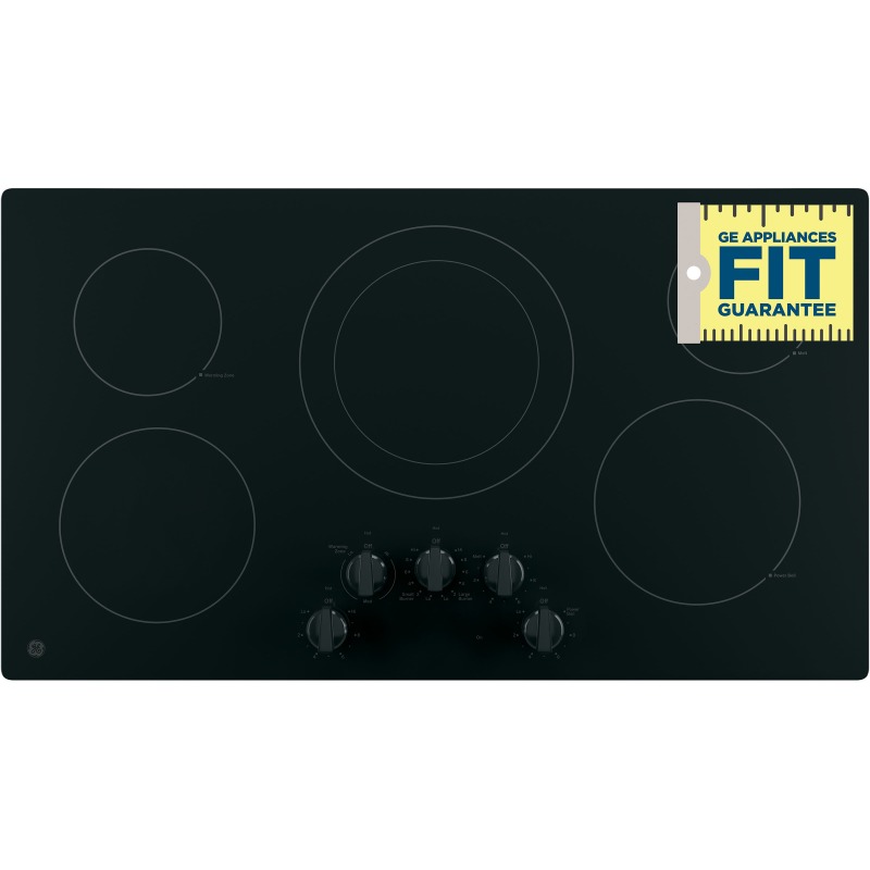36" BuiltIn Knob Control Electric Cooktop JP3036DLBB by General