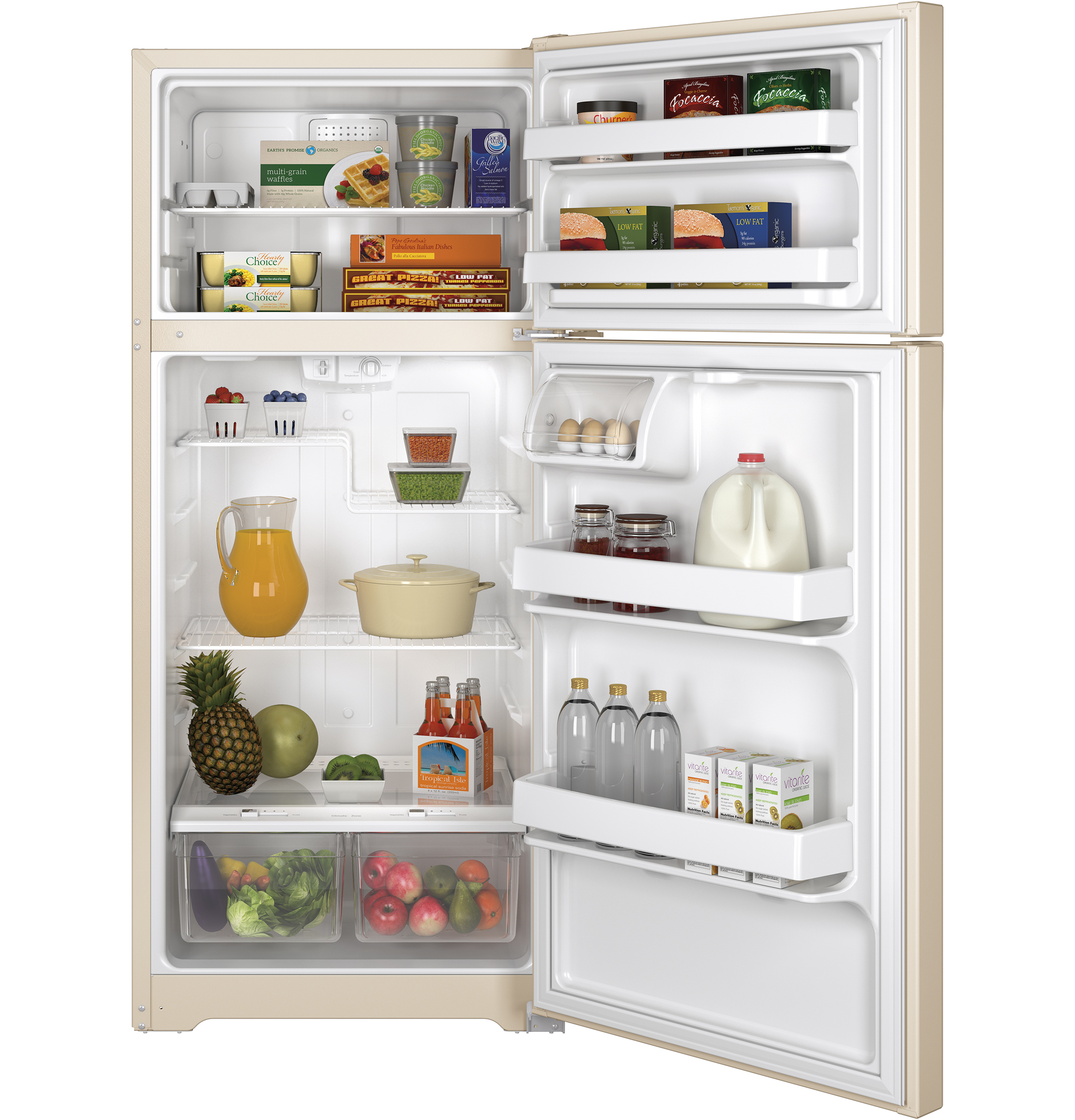 ENERGY STAR® 15.5 Cu. Ft. TopFreezer Refrigerator GTE16DTHCC by