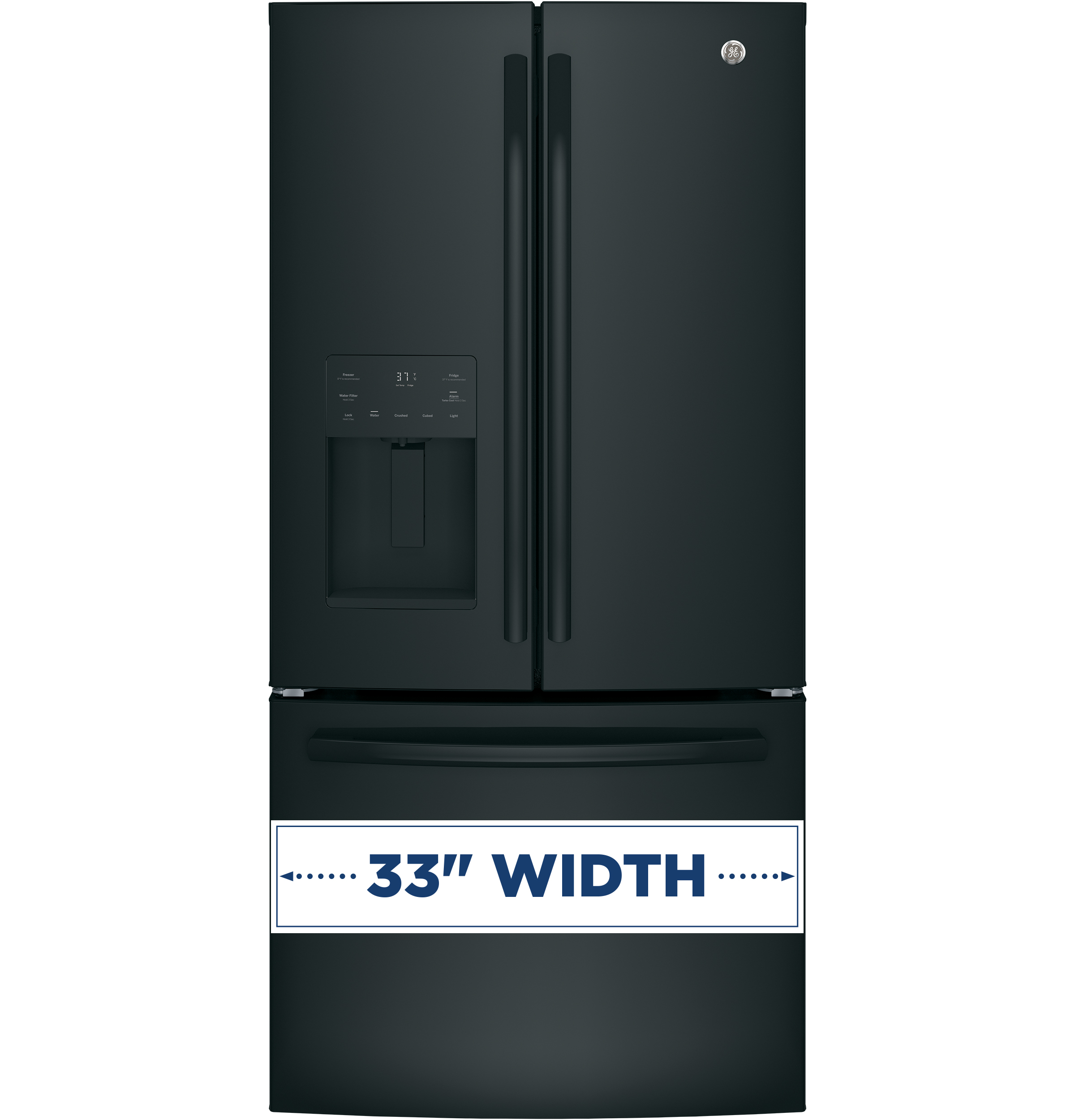 ge energy star 23.7 cu ft french door refrigerator