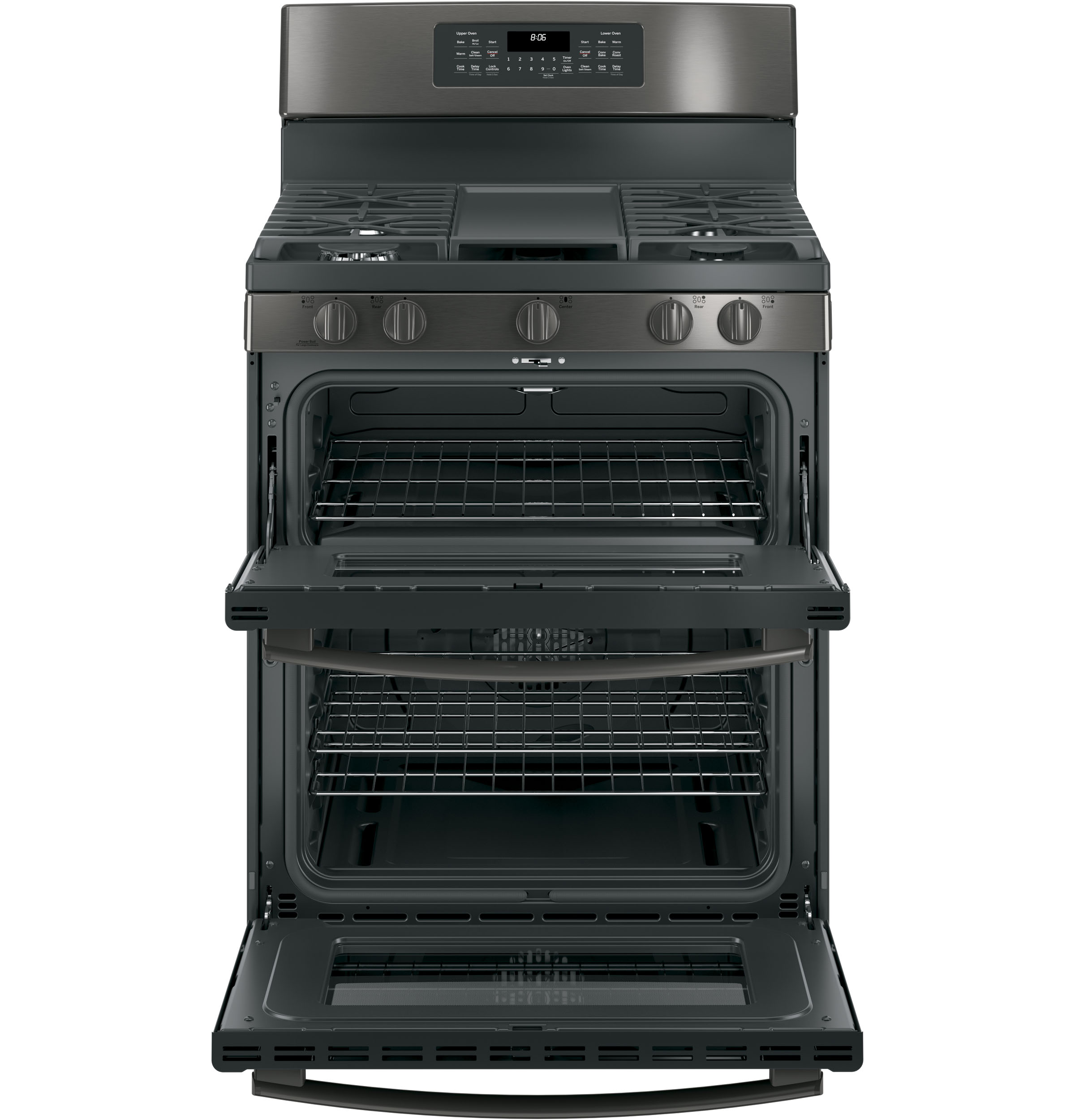 30" FreeStanding Gas Double Oven Convection Range JGB860BEJTS by