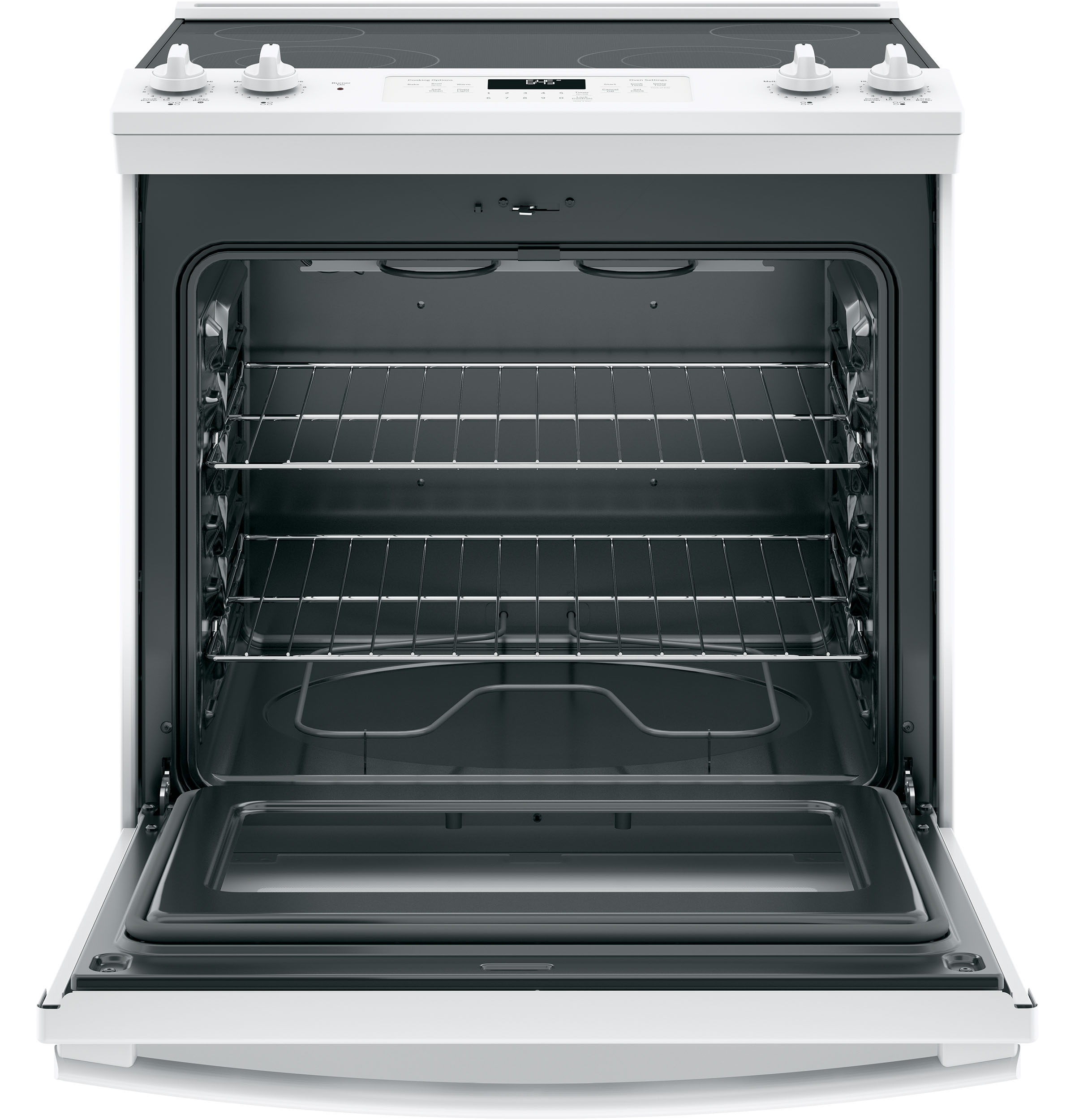 30" SlideIn Electric Range JS645DLWW by General Electric at Missouri