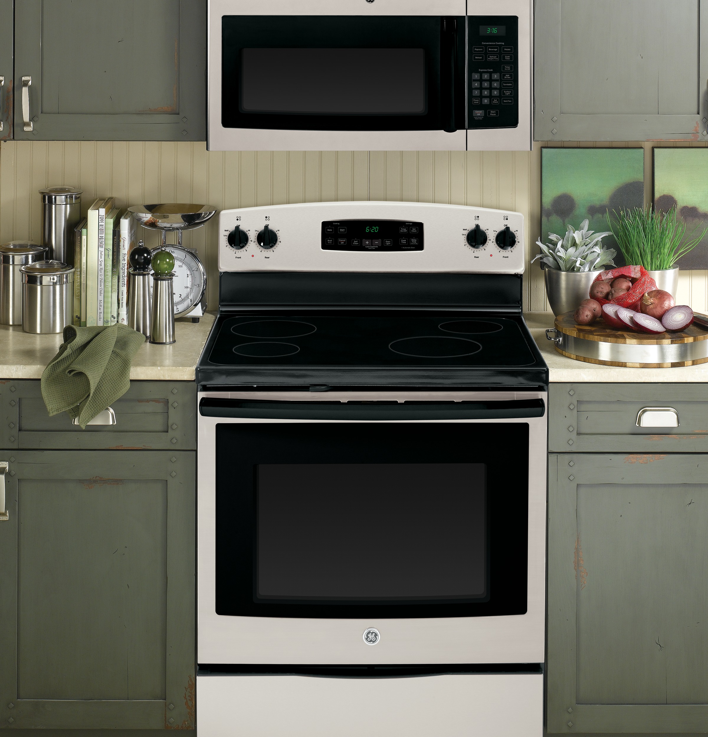 1.6 Cu. Ft. OvertheRange Microwave Oven with Recirculating Venting