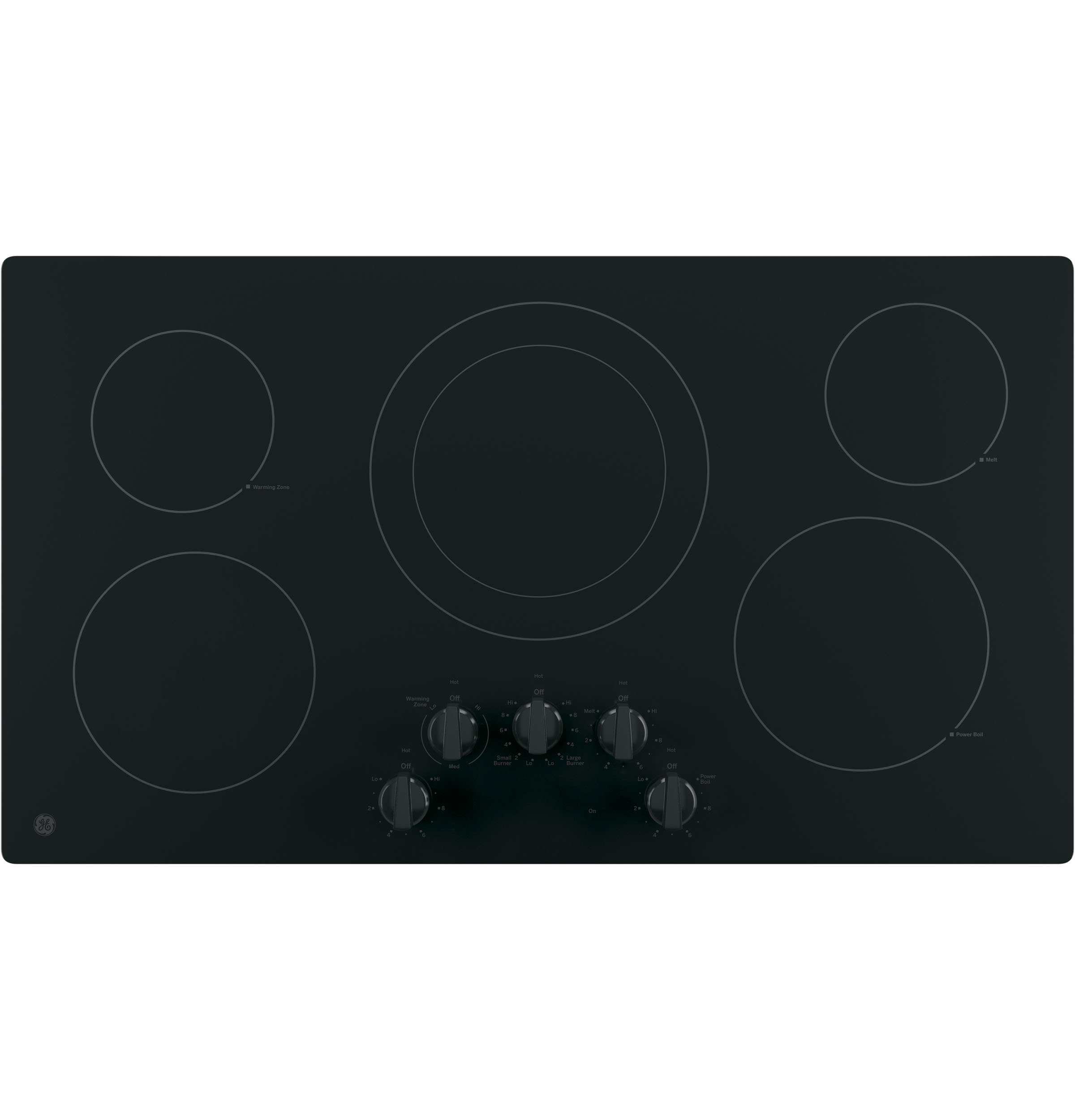 36" BuiltIn Knob Control Electric Cooktop JP3036DLBB by General