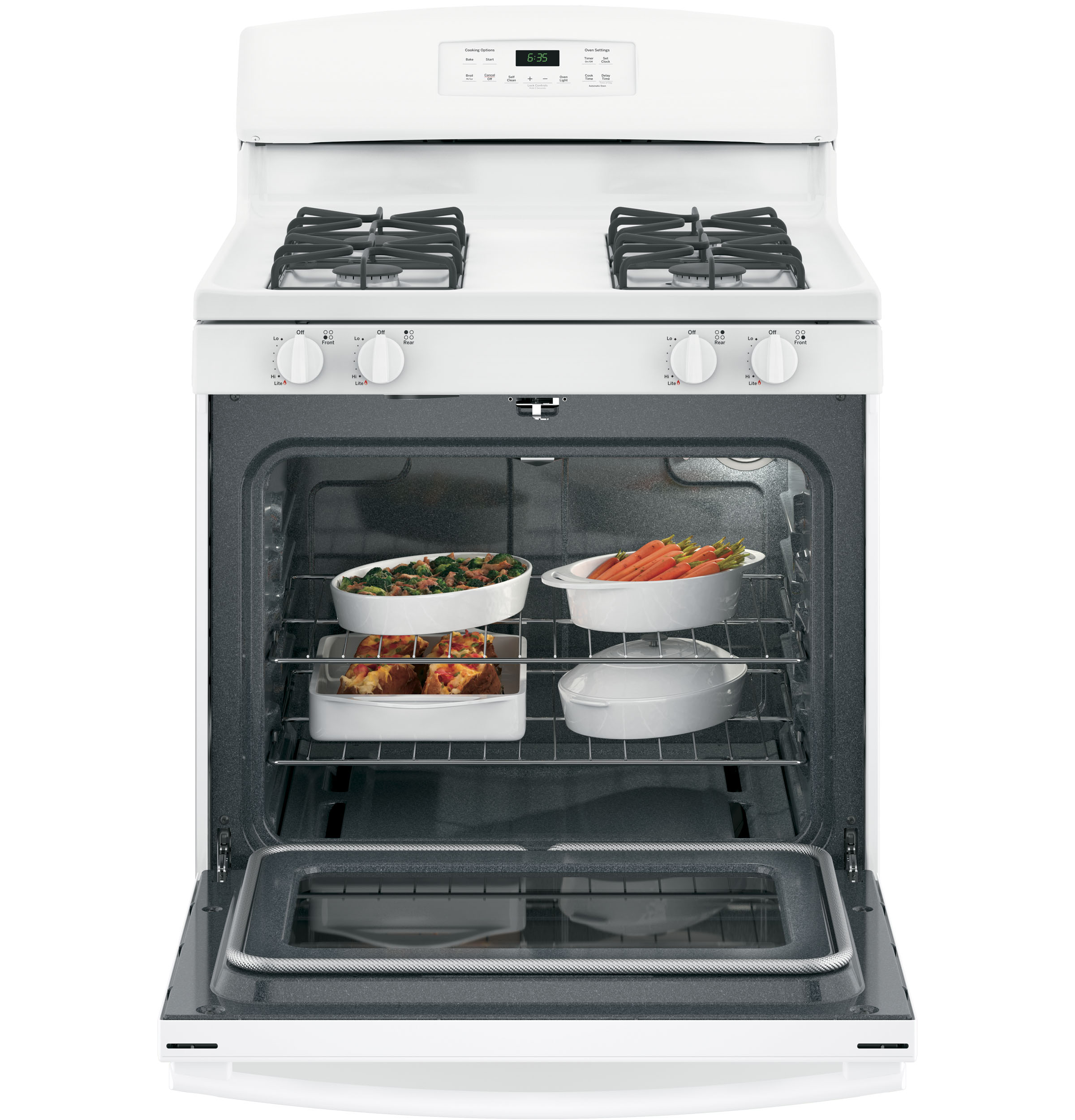 30" FreeStanding Gas Range JGB635DEKWW by General Electric at Missouri