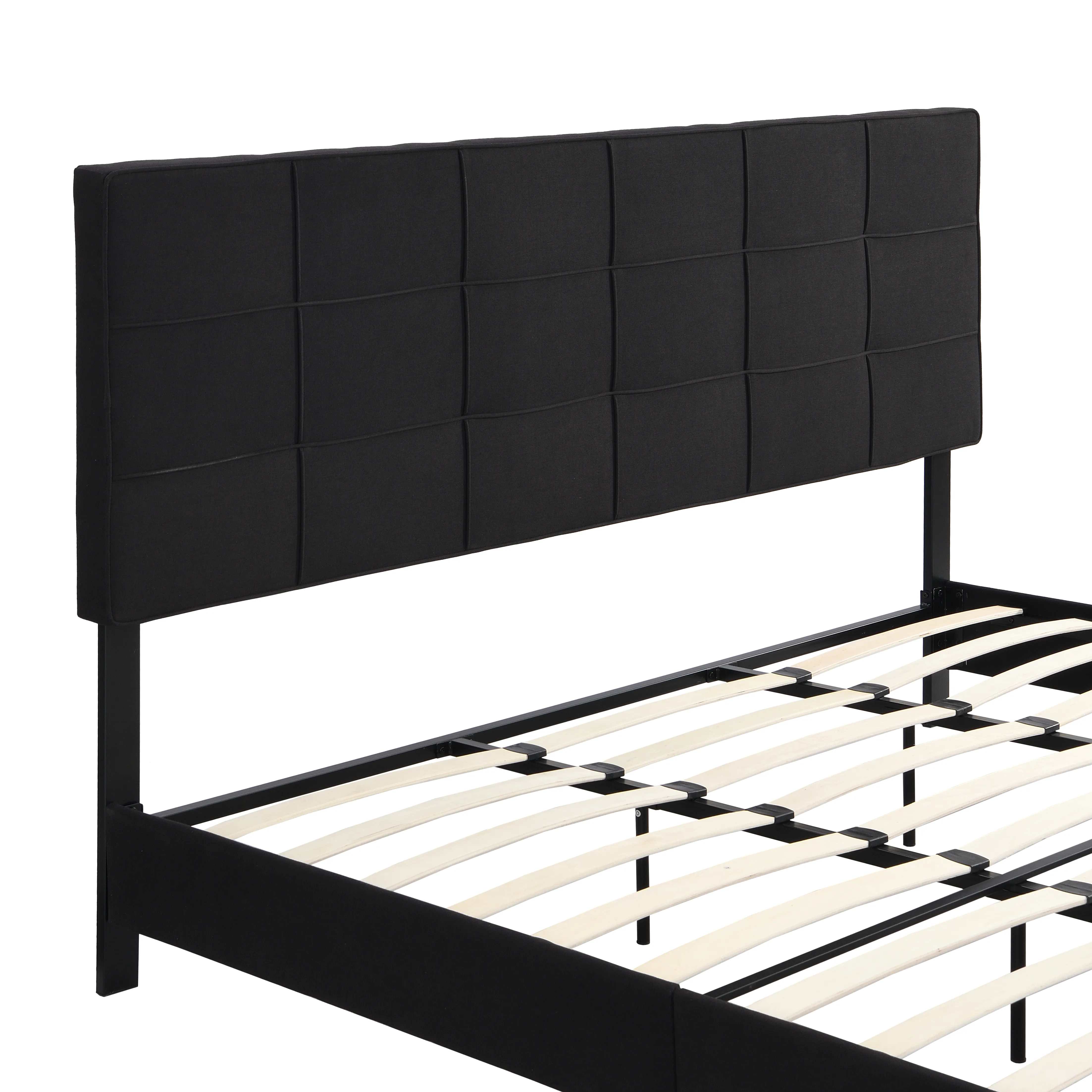 Fellows!(Q)「Q.E.D.」 Qualler White Wood Frame Twin Size Platform Bed with Drawers