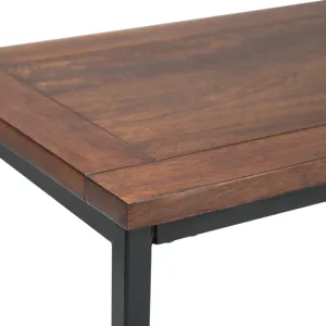 Skyler - Console Sofa Table - Dark Cognac Brown