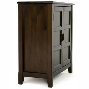 Burlington - Low Storage Cabinet - Mahogany Brown