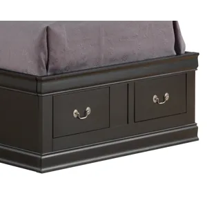 Louis Phillipe - G3150B-TSB Twin Storage Bed - Black