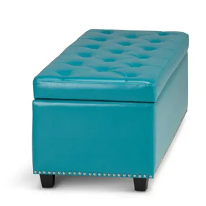 Hamilton - Storage Ottoman - Mediterranean Blue