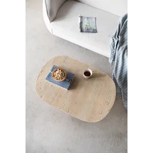Oval Coffee Table - Cream