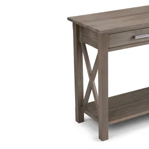 Kitchener - Console Sofa Table - Distressed Grey