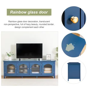 StylishTVcabinet Entertainment CenterTV Stand, TVconsoletable, Media Console, Solidwood Frame, Chang