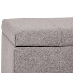 Dover - Storage Ottoman Bench - Cloud Grey