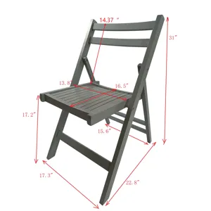 Folding Special Event Chairs, Foldable Style (Set of 4) - Gray