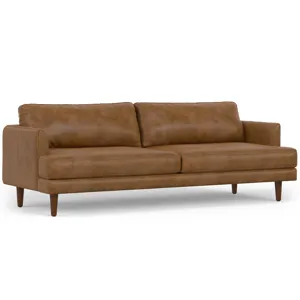 Livingston - 90\" Sofa - Caramel Brown