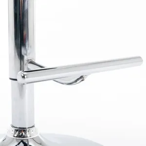 Swivel Velvet Barstools Adjusatble Seat Height From 25-33\", Modern Upholstered Chrome Base Bar Stoo