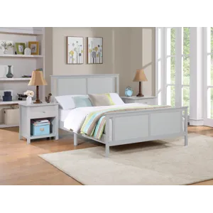 Connelly - Reversible Panel Full Bed - Gray/Rockport Gray