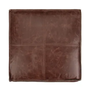 Sheffield - Square Pouf - Brown