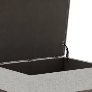 Owen - Coffee Table Storage Ottoman - Cloud Grey