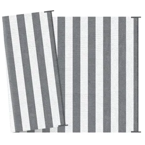 Outsunny - Reversible Outdoor Rug, 9\' x 12\' Waterproof Plastic Straw Floor Mat, Portable Rv Campin