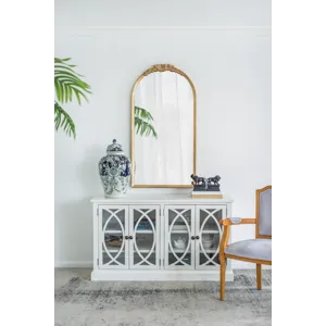 Floor Mirror, Full Body Mirror Dressing Make Up Mirror For Bathroom Bedroom Living Room - Gold