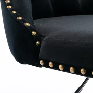 Swivel Velvet Barstools Adjusatble Seat Height, Modern Upholstered Bar Stools With Backs Comfortable