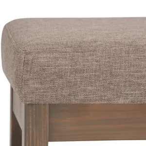 Milltown - Footstool Small Ottoman Bench - Fawn Brown