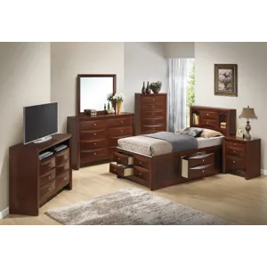 Marilla - G1550G-TSB3 Twin Storage Bed - Cherry