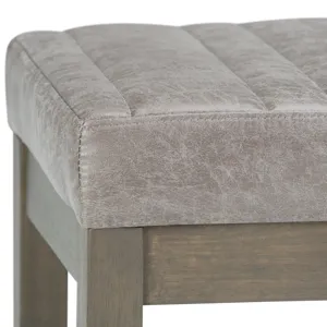 Casey - Ottoman Bench - Distressed Grey Taupe