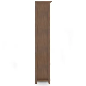 Amherst - 5 Shelf Bookcase - Rustic Natural Aged Brown