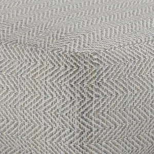 Nate - Square Pouf - Patterned Grey Melange