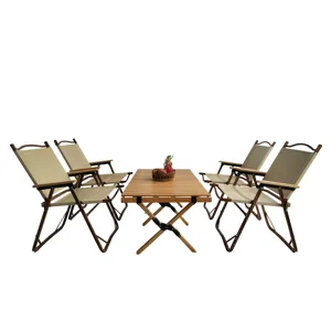 5 Pieces Dining Set, Multi-Function Foldable And Portable, 1 Dining Table & 4 Folding Chairs, Indoor