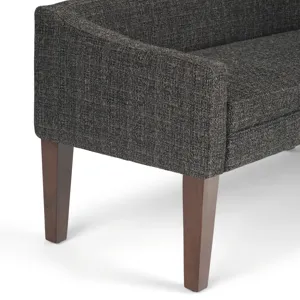 Parris - Upholstered Bench - Dark Grey