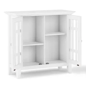 Bedford - Low Storage Media Cabinet - White
