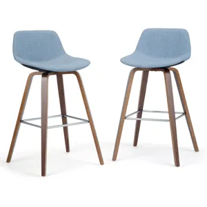 Randolph - Bentwood Counter Height Stool (Set of 2) - Denim Grey