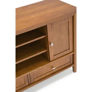 Warm Shaker - TV Media Stand - Light Golden Brown