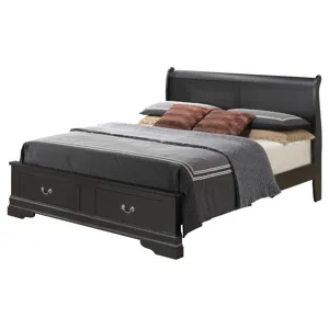 Louis Phillipe - G3150D-KSB2 King Storage Bed - Black