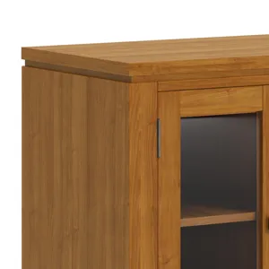Cosmopolitan - 72\" Wide TV Media Stand - Light Golden Brown