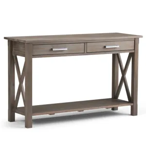 Kitchener - Console Sofa Table - Distressed Grey
