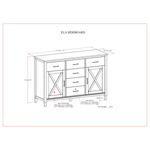 Ela - Sideboard - Smoky Brown