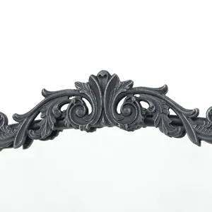 Full Length Mirror, Arched Mirror Hanging Or Leaning Against Wall, Large Mirror For Living Room - Bl