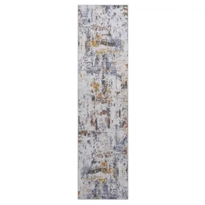 2\' x 8\' Abstract Non-Shedding Living Room Bedroom Dining Home Office Stylish And Stain Resistant A
