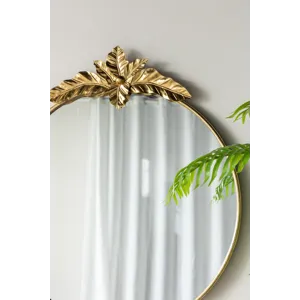 Large Round Wall Mirror With Metal Frame, Circle Accent Mirror For Living Room Bedroom Entryway - Go
