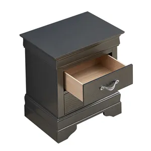 Lorana - G6502-N Nightstand - Metalic Black