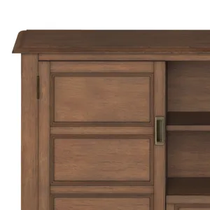 Burlington - Tall TV Media Stand - Rustic Natural Aged Brown