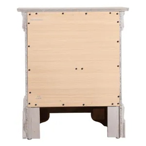 Lorana - G6500-N Nightstand - Silver Champagne