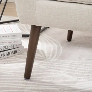 Modern Accent Chair Upholstered Foam Filled Living Room Chairs Comfy Reading Chair Mid-Century Moder